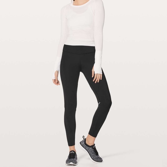 NEW LULULEMON Chasing Miles Tight MR 25" Leggings Nulux Fast Free Size 4 NWOT - Picture 4 of 14